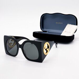 NEW GUCCI SUNGLASSES GUCCI  GG1254S 001 BUTTERFLY SHAPE EYEWEAR GUCCI